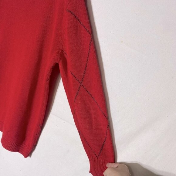 Vintage Herman Geist Ramie Cotton Hand Embroidered Paisley Floral Mock Neck - Picture 8 of 16